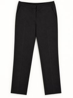 Anne Klein Black Tailored Straight-Leg Pants Size 4