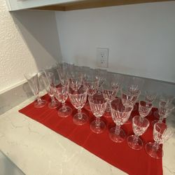 Vintage Crystal Stemware Glasses