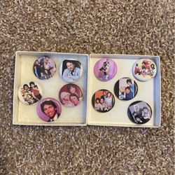 Three’s Company Button Pins 