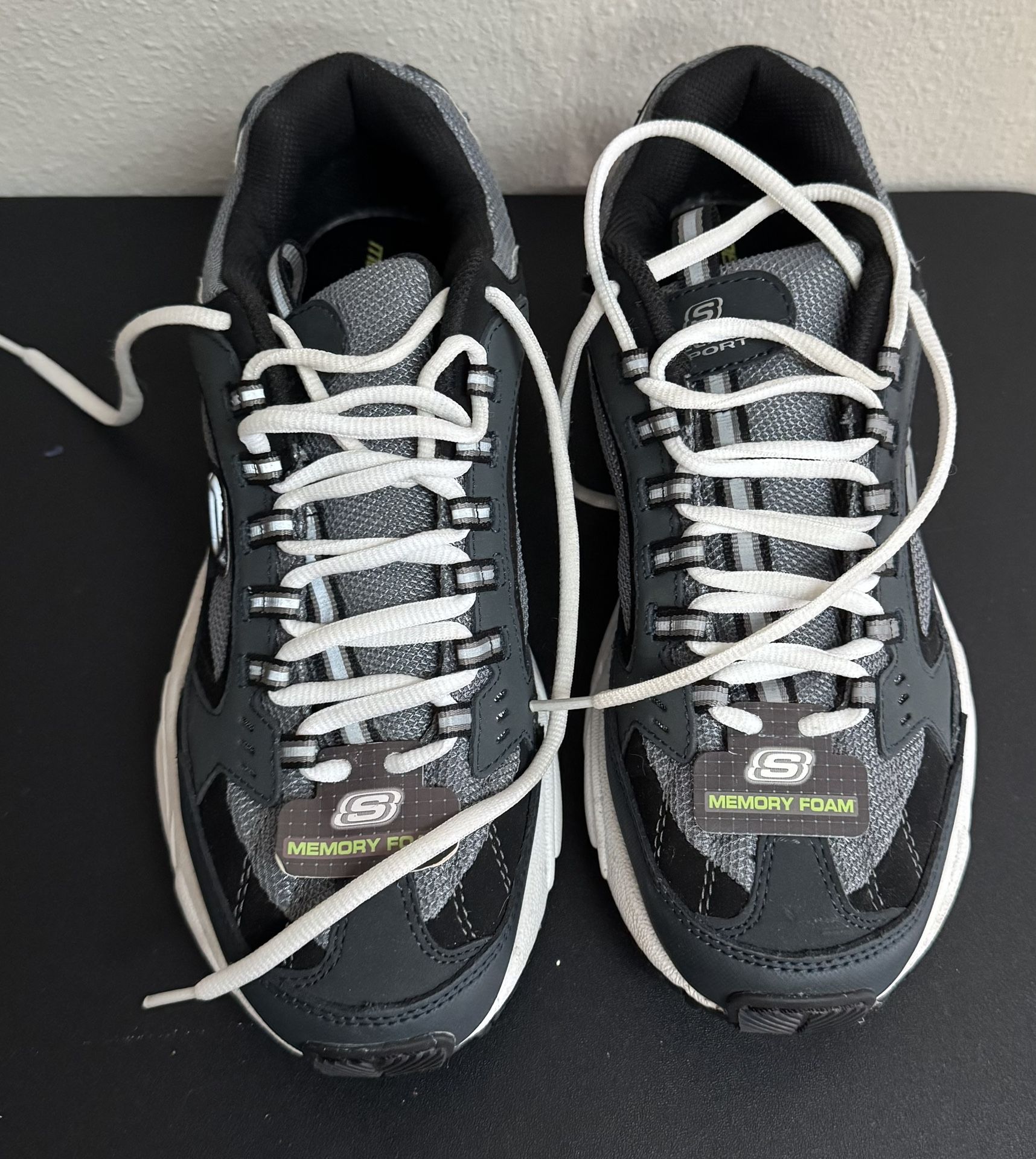 SKECHERS Men’s Sport Stamina with Memory Foam Shoes Size 8.5 used once Just $25