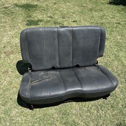 Jeep Wrangler TJ Rear Seat Oem Black Leather 03-06