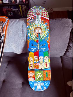 Skate decks never used Rick and Morty, dragonball z, tajin, tmnt