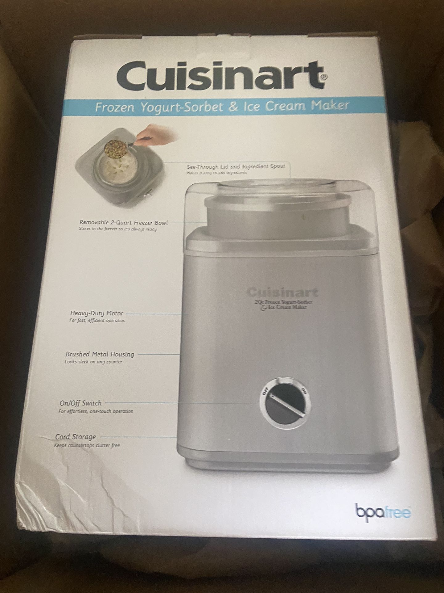 Cuisinart yogurt, and ice cream maker