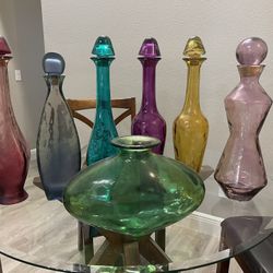 Colored Glass Bottles