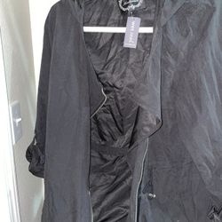 Wet Seal Zipper Jacket - Black - Medium