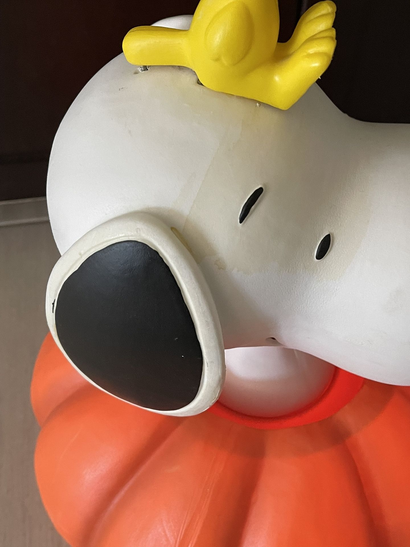 Peanuts Snoopy Woodstock Halloween Pumpkin Blow Mold Style Lights Up