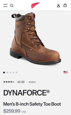 Red Wing sz 11 Dyna Force Steel Toe Boot