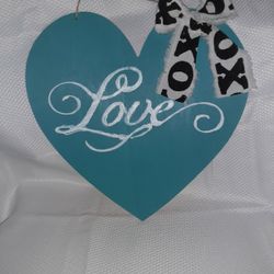 Wooden Heart Shaped Sign