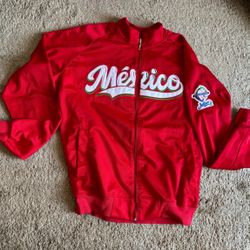 Red Mexico Zip-Up Jacket Serie del Caribe 2018 Large Chamarra Equipo México No A Usado 