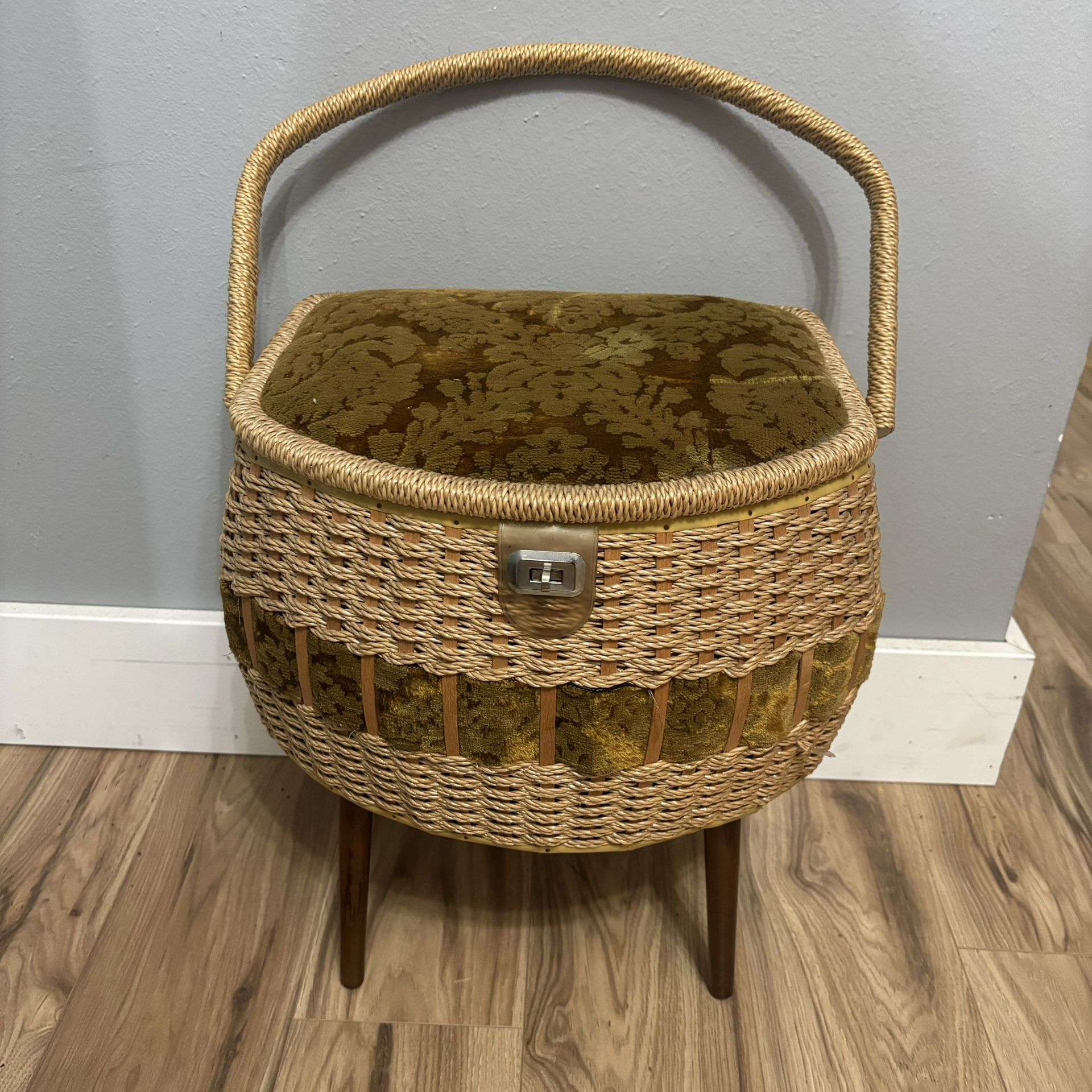 Vintage Sewing Box On Legs