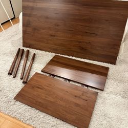 Walnut Dining Table, Extendable