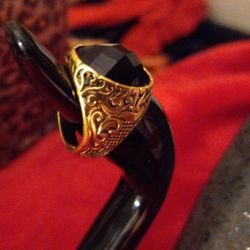 Men's Retro Vintage Platinum/Gold Plate Ring