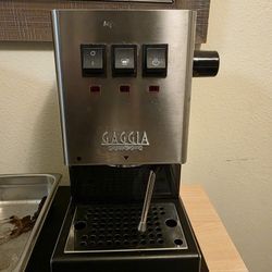 Gaggia Espresso Machine, + Burr  grinderl