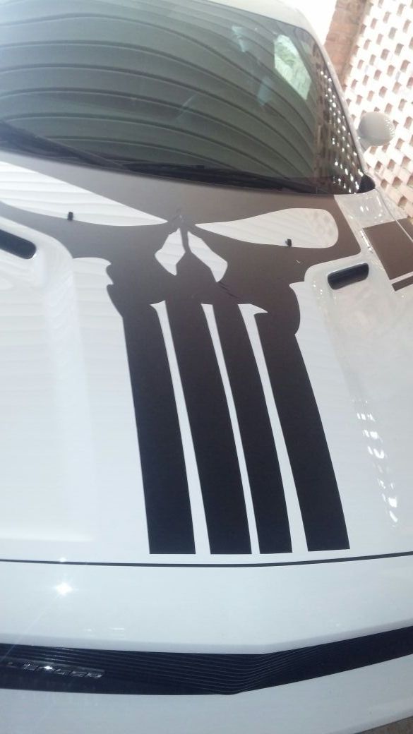 Dodge challenger punisher hood decal