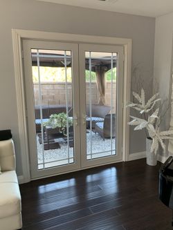 Vinyl French door