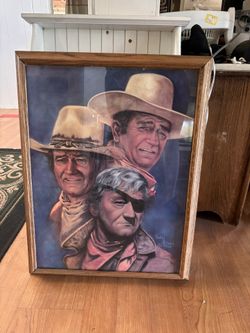 John Wayne Portrait In Frame