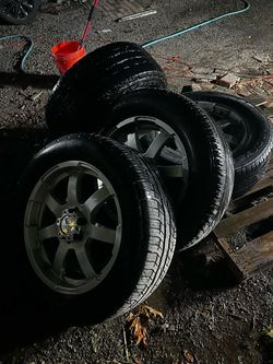18” rims with used tires