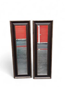 Set of Two Rectangular Wall Mirrors