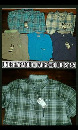 BRAND NEW UNDER ARMOUR FISHING SHIRTS