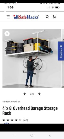 4x8 Over Head Garage Storage Rack