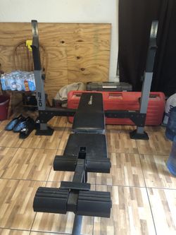 Olympic Bench Bar And Weights 