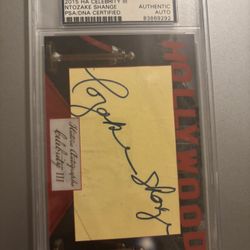 Ntozake Shange Encased Cut Auto PSA DNA Certified 