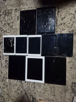 Lot of 10+ Apple iPads – Mixed Models (Air / Mini / Standard) – All Power On – For Parts/Repair