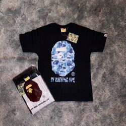 *CHECK DESC* Blue Camo Bape
