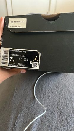 Jordan 6 Rings GS Size 7Y Sneaker Box