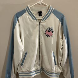 Alice In Wonderland Embroidered Bomber Jacket