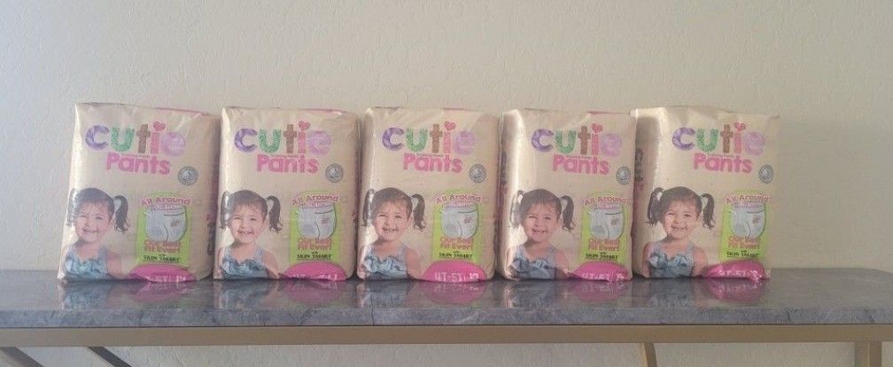 Pull Ups 5 Packs Size 4t-5t Cutie Pants