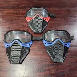 Set of 3 Dart Blaster Protective Masks