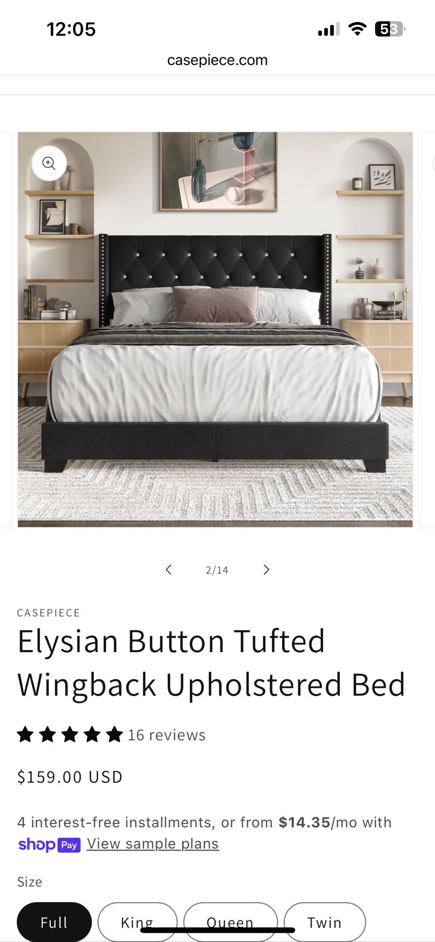 Queen size bed frame!89$