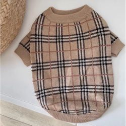 Plaid Furberry Dog Sweater 