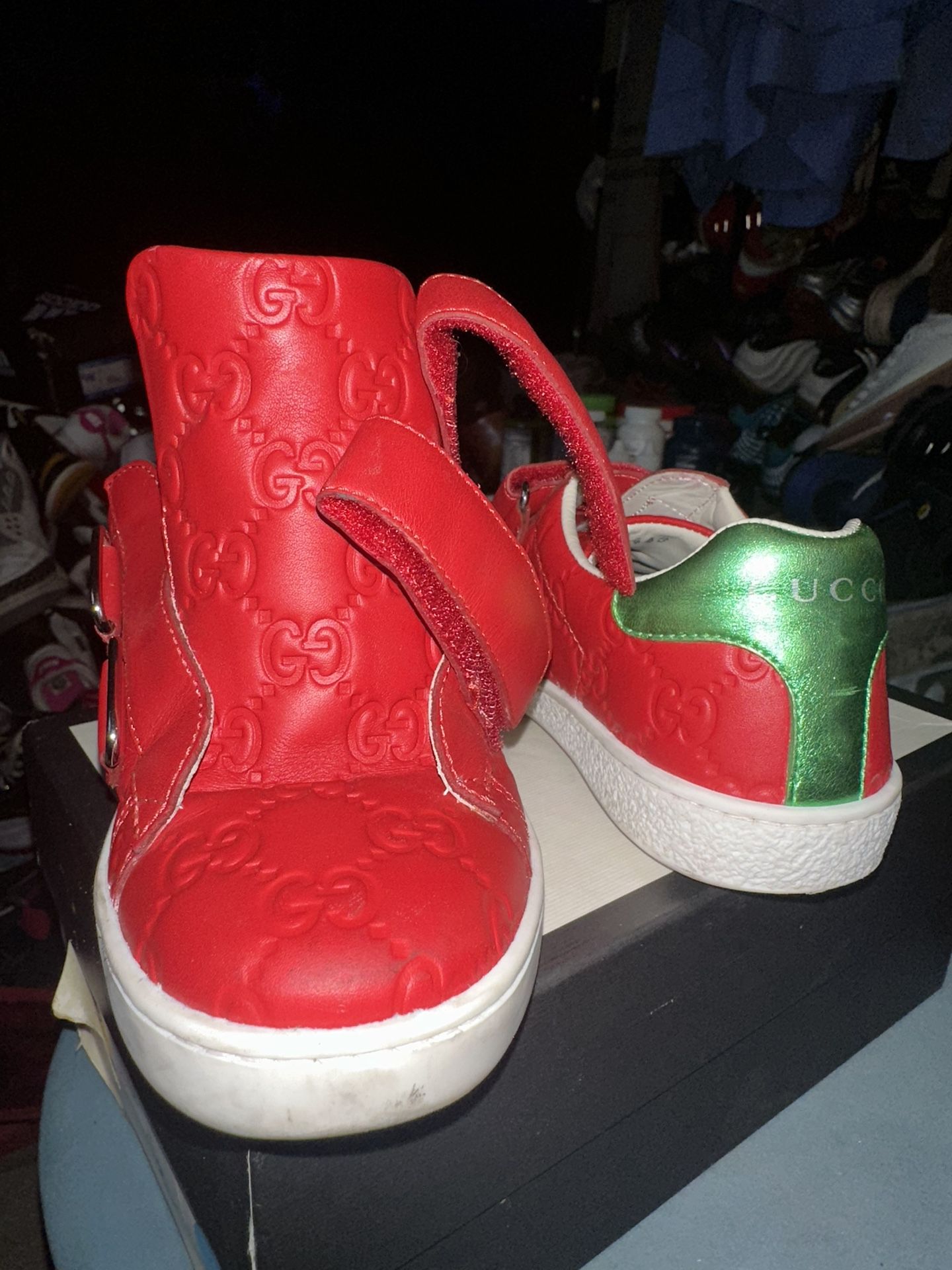 Gucci Sneakers Kids Size 33 Pre Owned With Receipt 