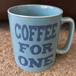 Coffee For One Ceramic Mug