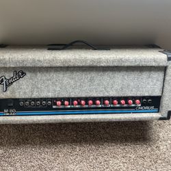 Fender M-80 Chorus 2-Channel 2 x 65-Watt Stereo Solid State Guitar Amp Head