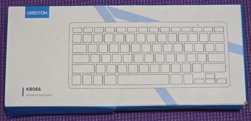 Omoton KB066 Slim Wireless Bluetooth Keyboard Silver for iPad iPhone iOS Android