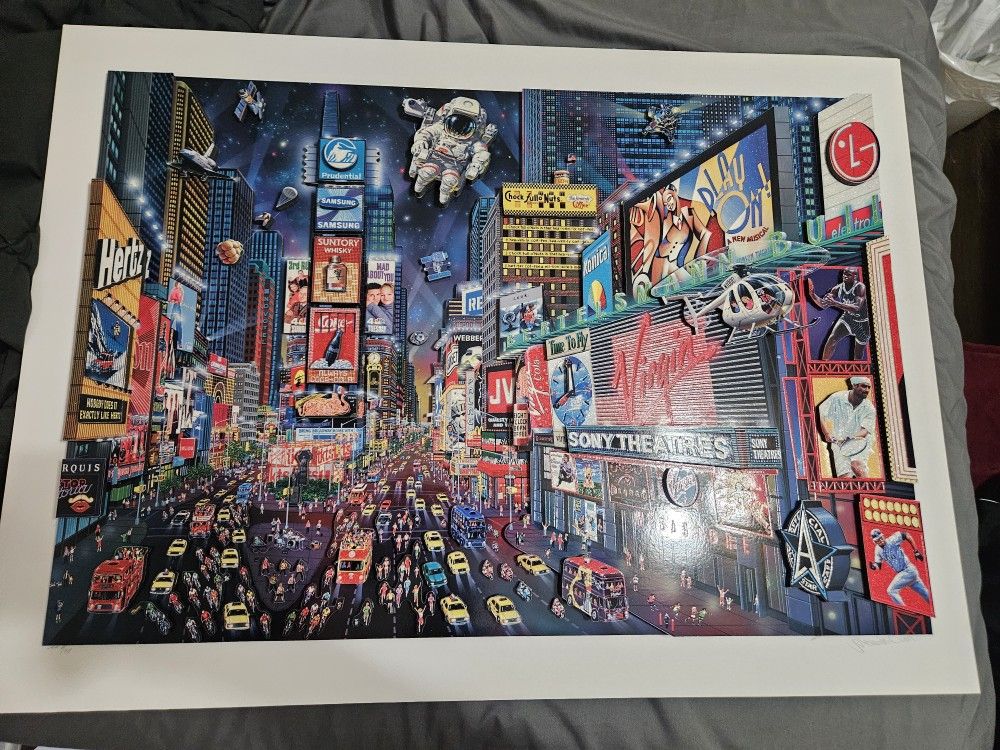 Times Square Painting By Alexander Chen (Romero Britto)