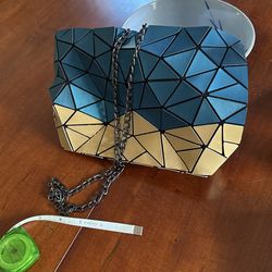 Blue And Gold Purse