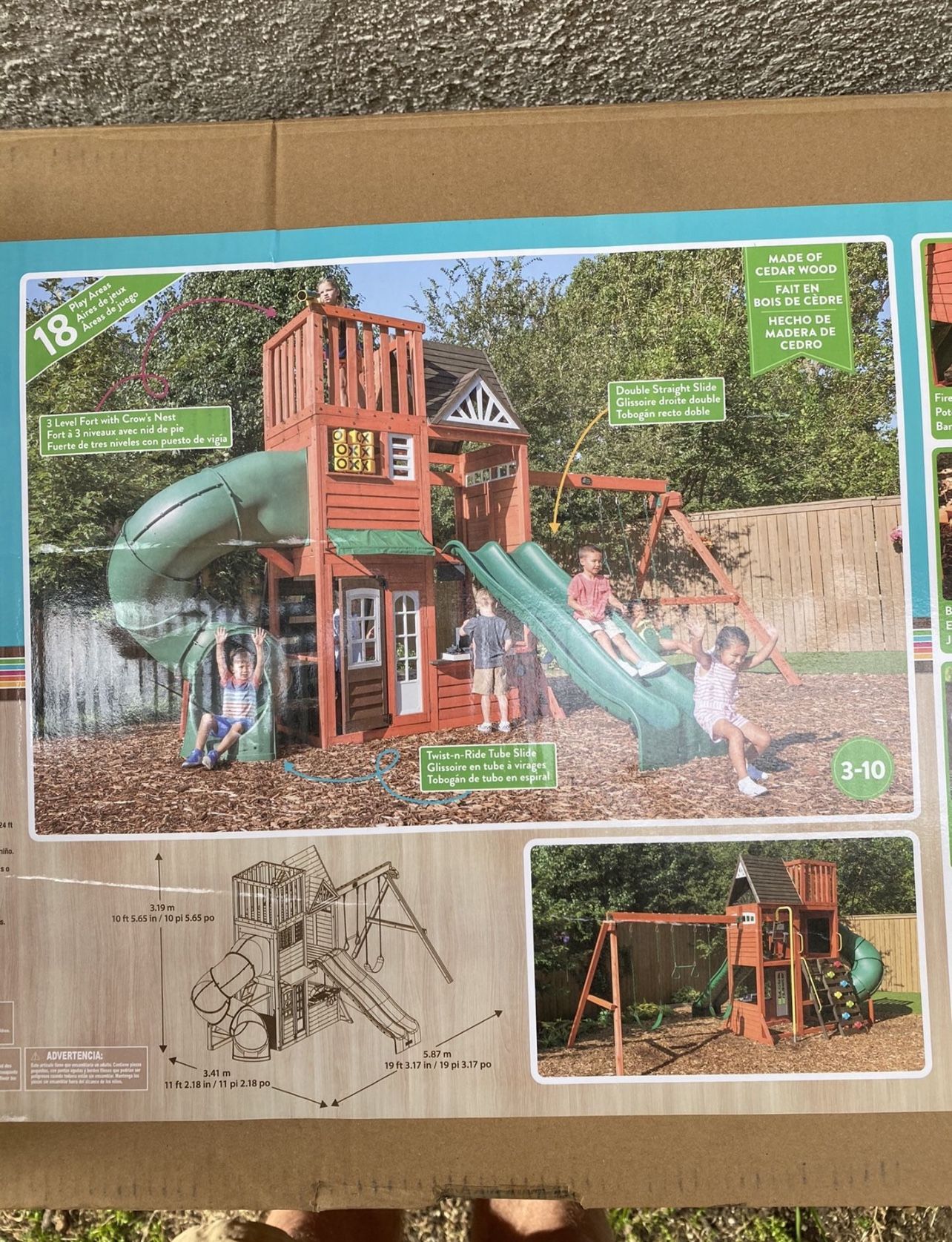 Backyard swing play set