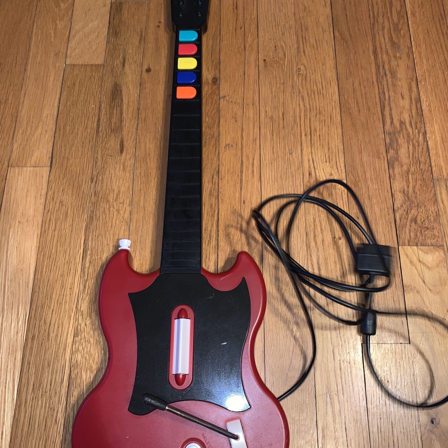 PS2 Red Octane Wired Guitar Hero Controller Tested Works