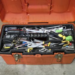 ++ HOME DEPOT TOOL BOX FULL OF TOOLS! JUST ADD HAMMER! ++