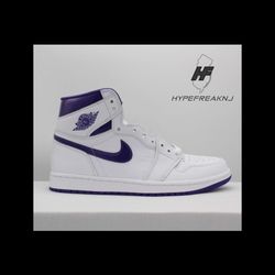 Air Jordan 1 Court Purple (W) Size 9W & 8.5W