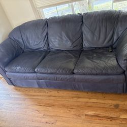 2 Leather Couches 