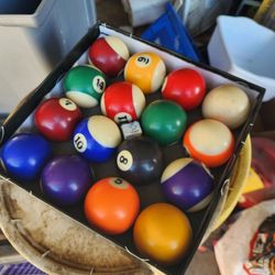 A Set Of Pool Balls