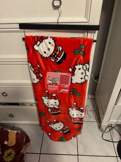 Hello Kitty plush throw blanket
