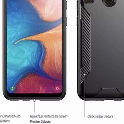 Poetic Slim Black Soft TPU Shockproof Case Samsung Galaxy A20 / A30 Cover