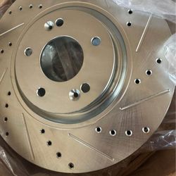 Drilled And Slotted Brake Rotors