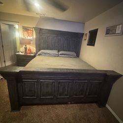 Complete King Size Bedroom Set Isabella Grey King Bed
